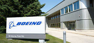 Boeing Winnipeg Exterior Sign