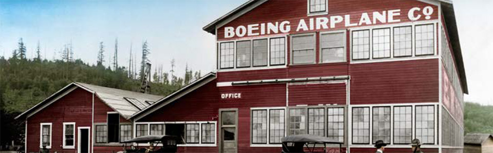 Historical image of Boeing Airplane Co Red Barn
