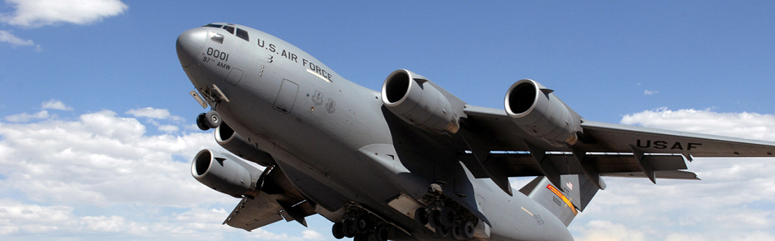 C-17 Globemaster taking off